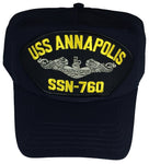 USS ANNAPOLIS SSN-760 (SILVER DOLPHIN) HAT - HATNPATCH
