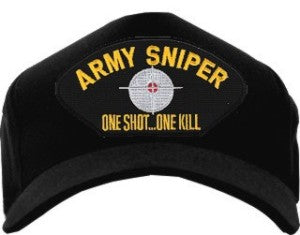 ARMY SNIPER ONE SHOT...ONE KILL HAT - HATNPATCH