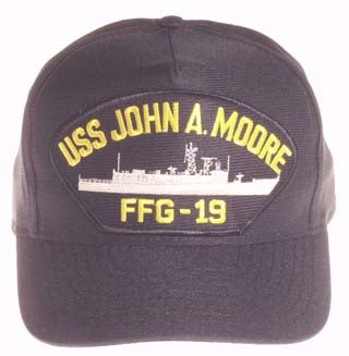 USS JOHN A. MOORE FFG-19 HAT - HATNPATCH