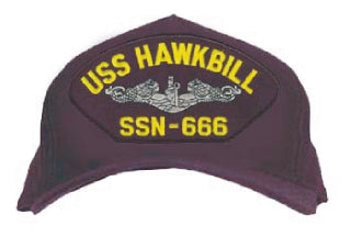 USS HAWKBILL SSN-666 (Silver Dolphin) HAT - HATNPATCH