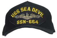 USS SEA DEVIL SSN-664 (Silver Dolphin) HAT - HATNPATCH