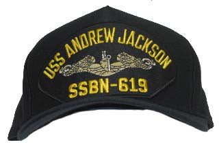 USS ANDREW JACKSON SSBN-619 (Silver Dolphin) HAT - HATNPATCH