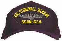 USS STONEWALL JACKSON SSBN-634 (Silver Dolphin) HAT - HATNPATCH