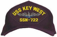 USS KEY WEST SSN-722 (SILVER DOLPHINS) HAT 2 - HATNPATCH