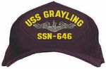 USS GRAYLING SSN-646 (Silver Dolphin) HAT - HATNPATCH