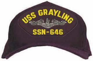 USS GRAYLING SSN-646 (Silver Dolphin) HAT - HATNPATCH