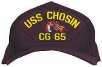 USS CHOSIN CG-65 HAT W/DRAGON - HATNPATCH