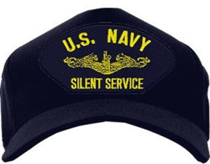 U.S. NAVY SILENT SERVICE (GOLD DOLPHIN) HAT - HATNPATCH