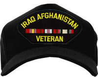 IRAQ AFGAHANISTAN VETERAN W/ RIBBONS HAT - HATNPATCH
