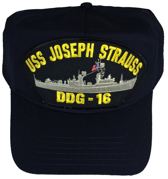 USS JOSEPH STRAUSS DDG-16 HAT - HATNPATCH
