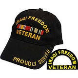 IRAQI FREEDOM VETERAN HAT W/RIBBONS - HATNPATCH
