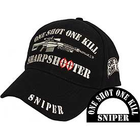 SNIPER W/ RIFLE EMBROIDERED HAT - HATNPATCH