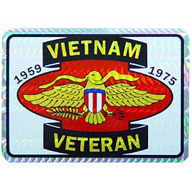 Vietnam Veteran 1959 - 1975 Decal - HATNPATCH