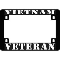 Vietnam Veteran Heavy Plastic Motorcycle License Plate Frame - HATNPATCH