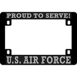 U.S. Air Force Heavy Plastic Motorcycle License Plate Frame - HATNPATCH