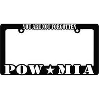 You Are Not Forgotten POW MIA Heavy Plastic License Plate Frame - HATNPATCH