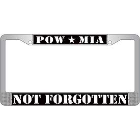 POW MIA Not Forgotten License Plate Frame - HATNPATCH