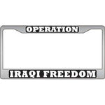 Operation Iraqi Freedom License Plate Frame - HATNPATCH