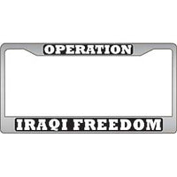 Operation Iraqi Freedom License Plate Frame - HATNPATCH