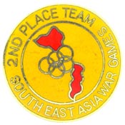 2nd Place Team Vietnam Hat Pin - HATNPATCH