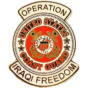 Operation Iraqi Freedom US Coast Guard Hat Pin - HATNPATCH