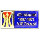 11th Infantry Vietnam Hat Pin - HATNPATCH