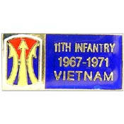 11th Infantry Vietnam Hat Pin - HATNPATCH