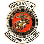 US Marine Corps Operation Enduring Freedom Hat Pin - HATNPATCH