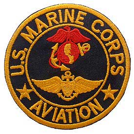 US Marine Corps Aviation (Black) Patch - HATNPATCH