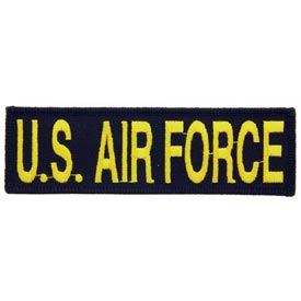 U.S. AIR FORCE,TAB GLD/BLK Patch - HATNPATCH