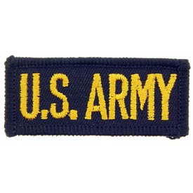 US Army Tab Small GLD/BLK Patch - HATNPATCH
