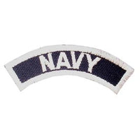 Navy Rocker Tab Blk/Wht Patch - HATNPATCH