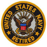 US Navy Retired Logo Patch - HATNPATCH