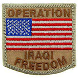 OPERATION IRAQI FREEDOM FLAG PATCH - HATNPATCH