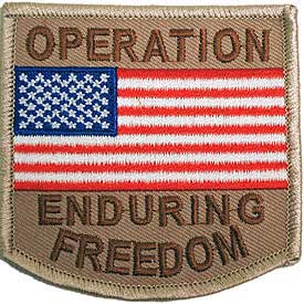 Operation Enduring Freedom Flag Patch - HATNPATCH
