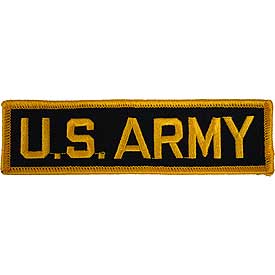 US Army Tab GLD/BLK Patch - HATNPATCH