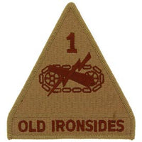 1st Armored Division Desert Army Patch - HATNPATCH