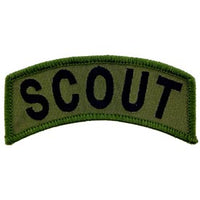 Scout Rocker Tab OD Subd Army Patch - HATNPATCH