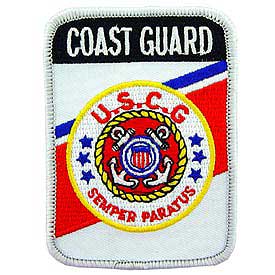 USCG Semper Paratus Rectangle Coast Guard Patch - HATNPATCH