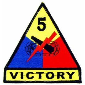 5th Armored Division Army Patch - HATNPATCH