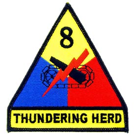 8th Armored Division Army Patch - HATNPATCH