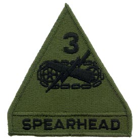 3rd Armored Division OD Subd Army Patch - HATNPATCH