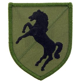 11th ACR Black Horse OD Subd Army Patch - HATNPATCH