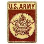 US Army Rectangle Desert Patch - HATNPATCH