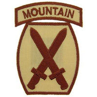 10th Mountain Division Desert Army Patch - HATNPATCH