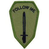 Infantry School Follow Me OD Subd Army Patch - HATNPATCH