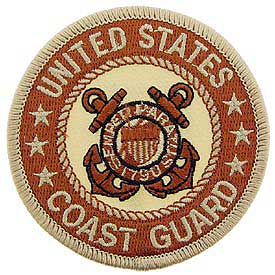 USCG Logo Desert Coast Guard Patch - HATNPATCH