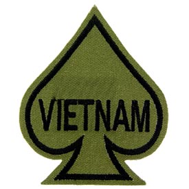 Vietnam Ace of Spades OD Subdued Patch - HATNPATCH
