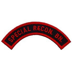 Special Recon Bn Tab Red/Black Patch - HATNPATCH