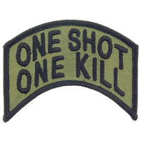 One Shot One Kill Rocker Tab OD Patch - HATNPATCH